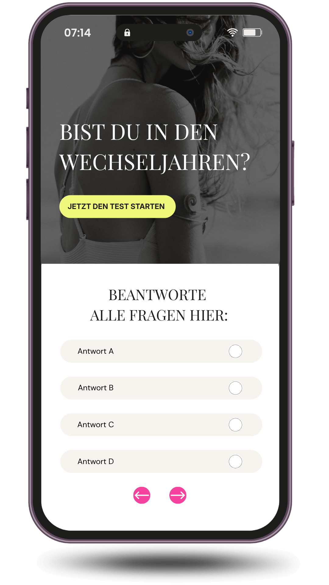 wechseljahre test